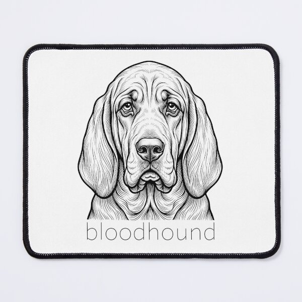 Item preview, Bloodhound Illustration for light color shirts designed and sold by SUP-R-Ts.