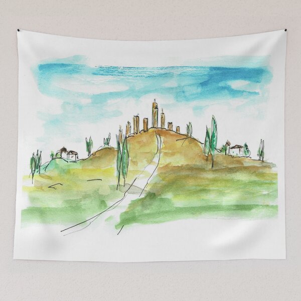 Item preview, Charming San Gimignano designed and sold by BostonSteveG.
