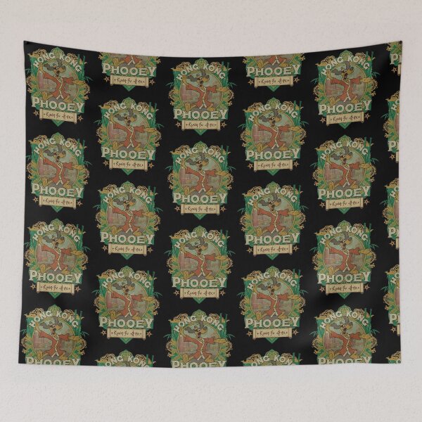 Item preview, Hong Kong Phooey Retro Martial Arts Bamboo Dragon Scroll designed and sold by Dravienart.