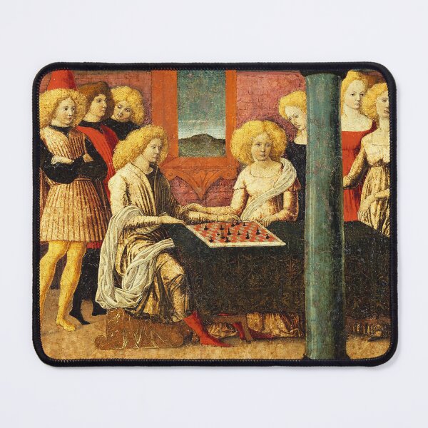Artikelvorschau, Schachwandbild, Die Schachspieler, Renaissance-Gemälde von Liberale da Verona entworfen und verkauft von RickE.