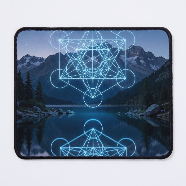 Item preview, Glowing Blue Metatron's Cube Alpine Lake Reflection | Monkeybusiness designed and sold by monkeybusiness.pt.