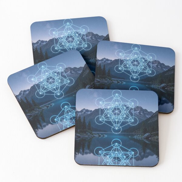 Item preview, Glowing Blue Metatron's Cube Alpine Lake Reflection | Monkeybusiness designed and sold by monkeybusiness.pt.