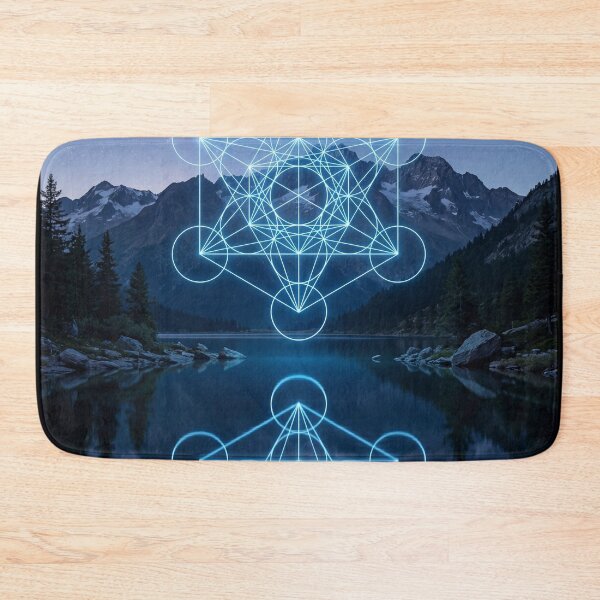 Item preview, Glowing Blue Metatron's Cube Alpine Lake Reflection | Monkeybusiness designed and sold by monkeybusiness.pt.
