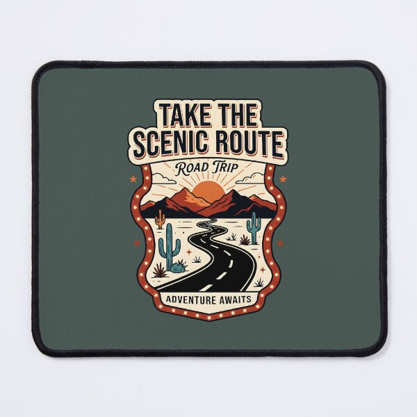 Item preview, Take The Scenic Route - Road Trip Adventure Awaits designed and sold by MyHappyArtShop.
