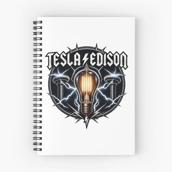Item preview, The War of Currents Vintage Science Design Nikola Tesla vs Thomas Edison Electrical Engineering Rivalry designed and sold by FenrirDesigns.