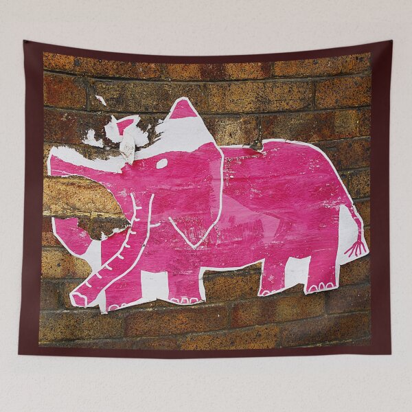 Item preview, Tattered Pink Elephant  designed and sold by Ethna Gillespie.