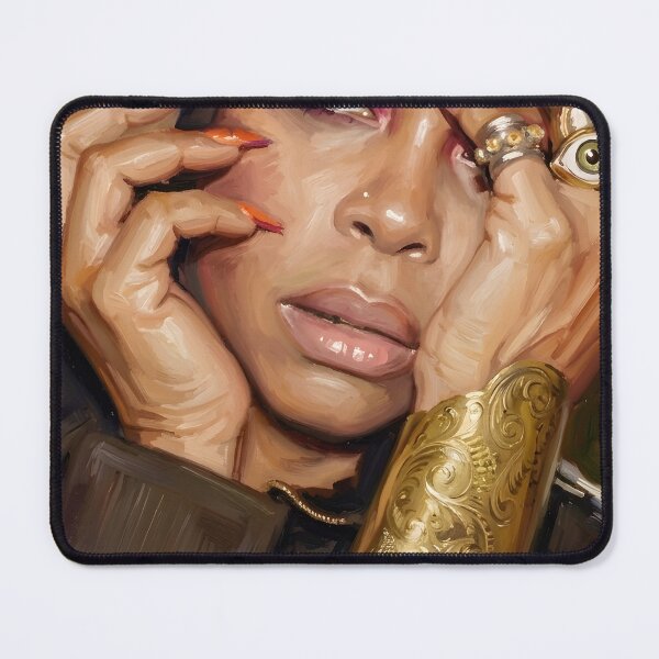 Item preview, Erykah Badu Oil Painting designed and sold by maretsad.