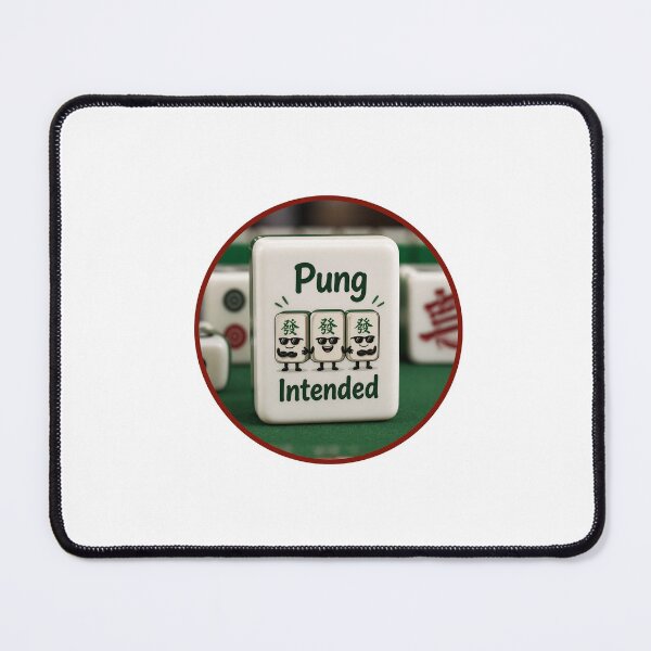 Item preview, Mahjong Pung Intended Tiles Pun designed and sold by NotSoSubtleRosiePeas.
