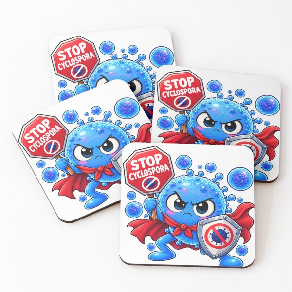 Item preview,  Stop  Cyclospora – Microbiology Awareness Superhero designed and sold by Ramadane_design1.