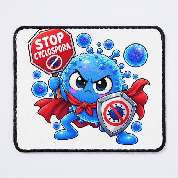 Item preview,  Stop  Cyclospora – Microbiology Awareness Superhero designed and sold by Ramadane_design1.
