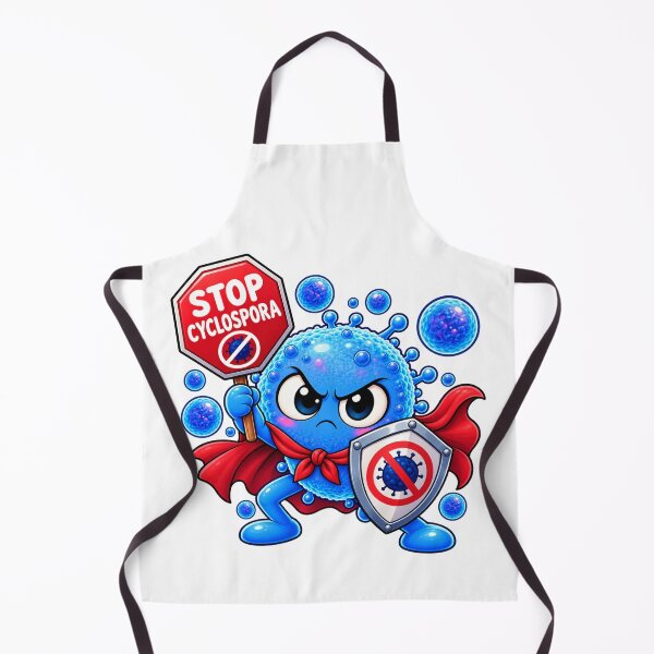 Item preview,  Stop  Cyclospora – Microbiology Awareness Superhero designed and sold by Ramadane_design1.