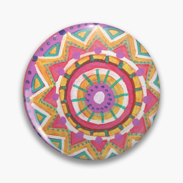 Item preview, Colorful Folk Mandala Kaleidoscope Pattern designed and sold by Fani*.