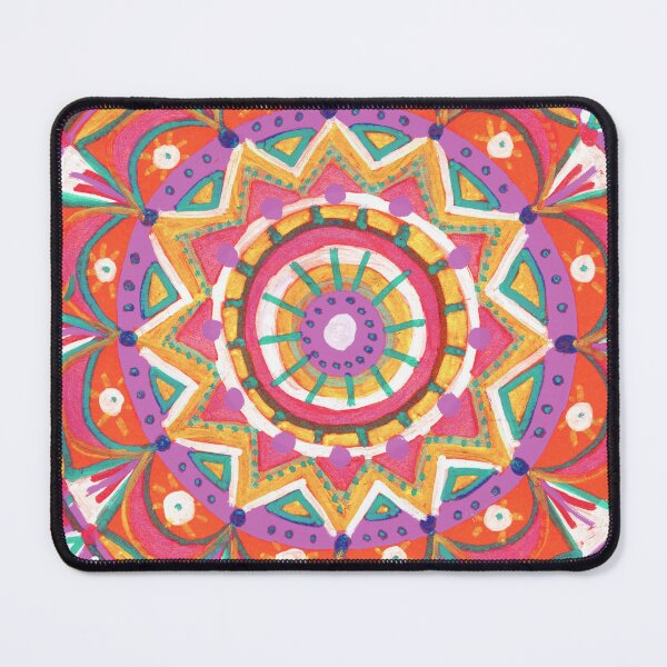 Item preview, Colorful Folk Mandala Kaleidoscope Pattern designed and sold by Fani*.