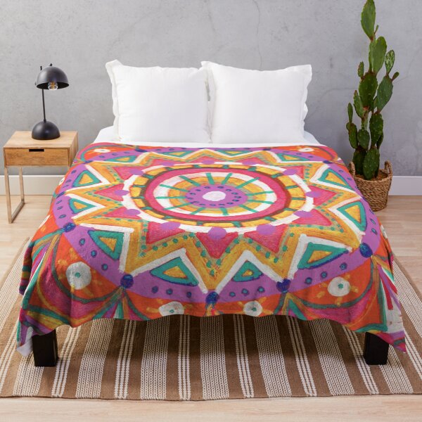 Item preview, Colorful Folk Mandala Kaleidoscope Pattern designed and sold by Fani*.