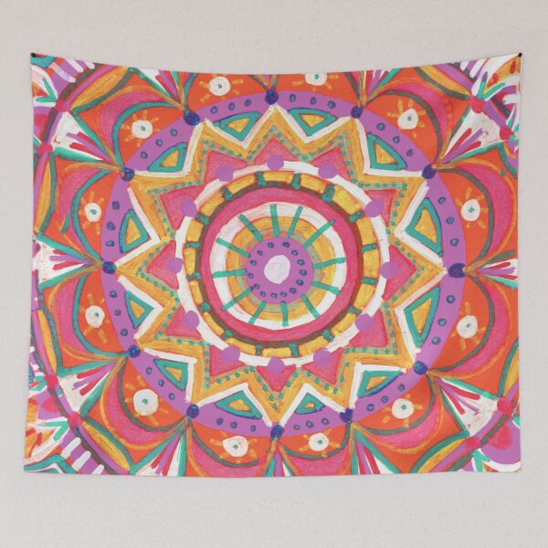 Item preview, Colorful Folk Mandala Kaleidoscope Pattern designed and sold by Fani*.