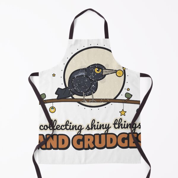 Item preview, Collecting Shiny Things and Grudges - Funny Crow designed and sold by BooAndBloomCo.