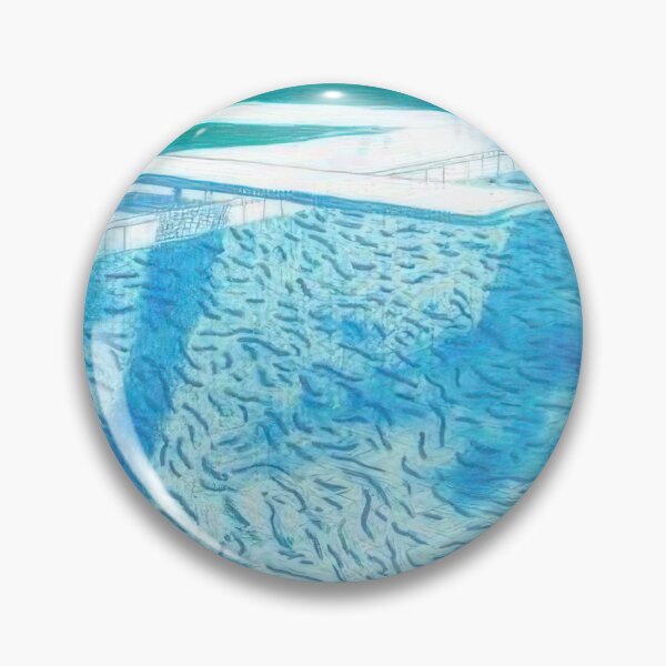 Item preview, David Hockney -  Lithograph Of Water Made Of Thick And Thin Lines And Two Light Blue Washes - Signed Print by David Hockney undefinedr designed and sold by LILLIANSTRANGEy.