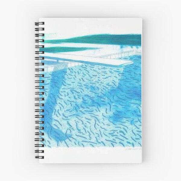 Item preview, David Hockney -  Lithograph Of Water Made Of Thick And Thin Lines And Two Light Blue Washes - Signed Print by David Hockney undefinedr designed and sold by LILLIANSTRANGEy.