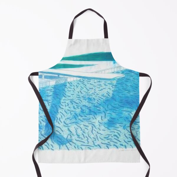 Item preview, David Hockney -  Lithograph Of Water Made Of Thick And Thin Lines And Two Light Blue Washes - Signed Print by David Hockney undefinedr designed and sold by LILLIANSTRANGEy.