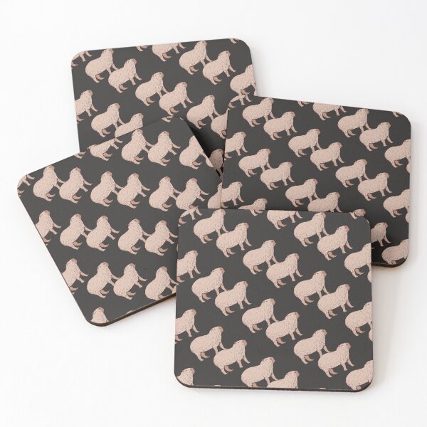 Item preview, Cute Capybara Seamless Pattern designed and sold by NAMASTHE WORLD.