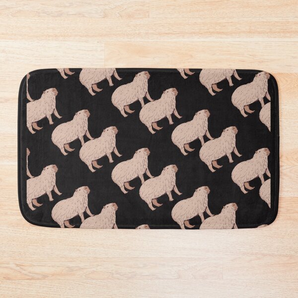 Item preview, Cute Capybara Seamless Pattern designed and sold by NAMASTHE WORLD.