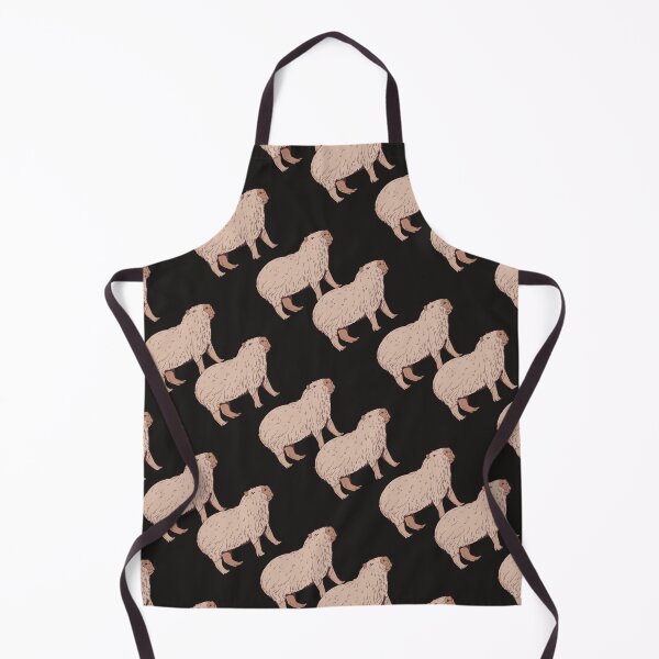 Item preview, Cute Capybara Seamless Pattern designed and sold by NAMASTHE WORLD.