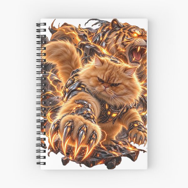 Item preview, Epic Cat Warrior Tiger Flame Fantasy designed and sold by tanaphon2333.
