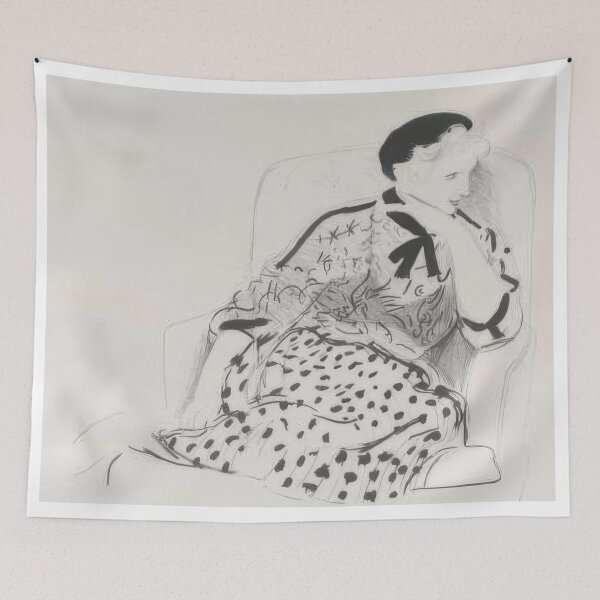 Item preview, David Hockney -  Celia In An Armchair - Signed Print by David Hockney undefinedr designed and sold by LILLIANSTRANGEy.