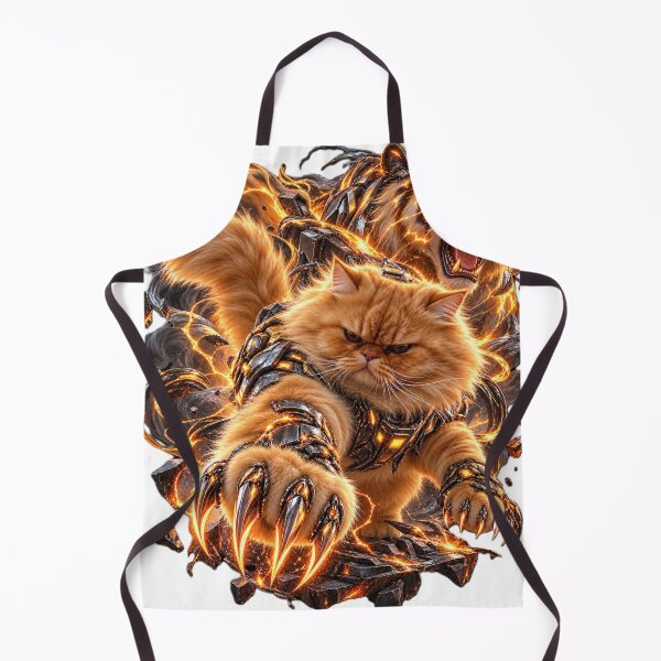 Item preview, Epic Cat Warrior Tiger Flame Fantasy designed and sold by tanaphon2333.