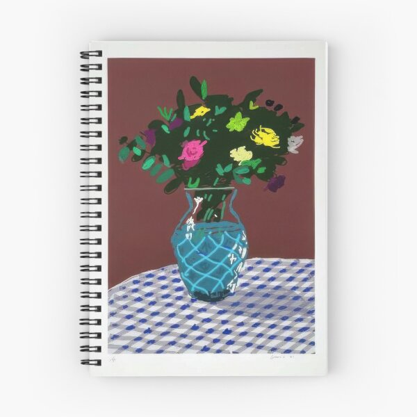 Item preview, David Hockney -  st March , Purple And Yellow Flowers In A Vase - Signed Print by David Hockney undefinedr designed and sold by LILLIANSTRANGEy.