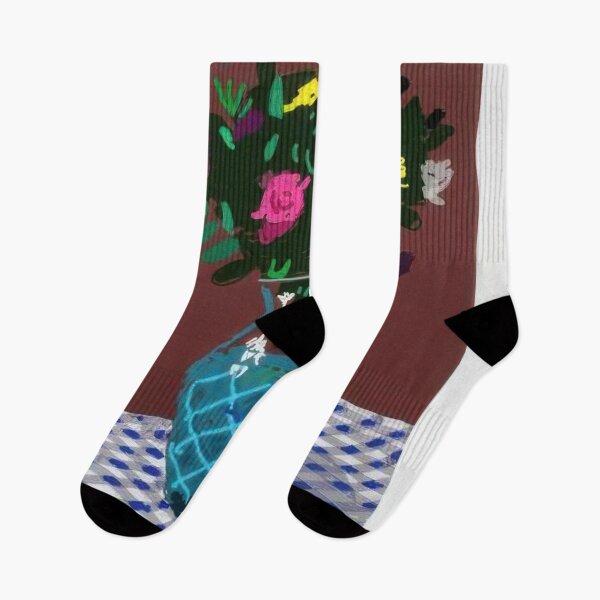 Item preview, David Hockney -  st March , Purple And Yellow Flowers In A Vase - Signed Print by David Hockney undefinedr designed and sold by LILLIANSTRANGEy.