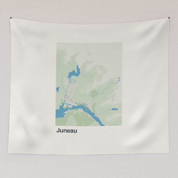 Item preview, Juneau Minimalistic Map Art designed and sold by MapsNerd.