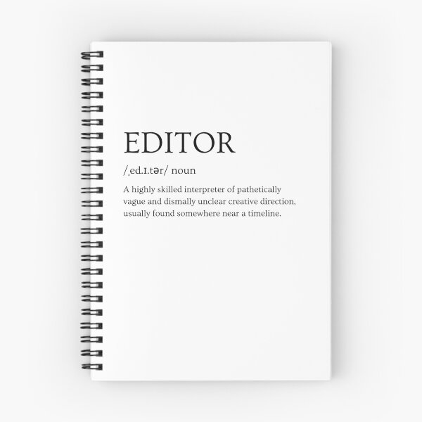 Item preview, Definición de editor: diseño de editor de cine y televisión divertido (texto negro) designed and sold by jkleditor.