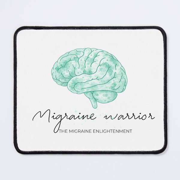 Item preview, Migraine Warrior (sage green brain art) designed and sold by The Migraine Enlightenment.