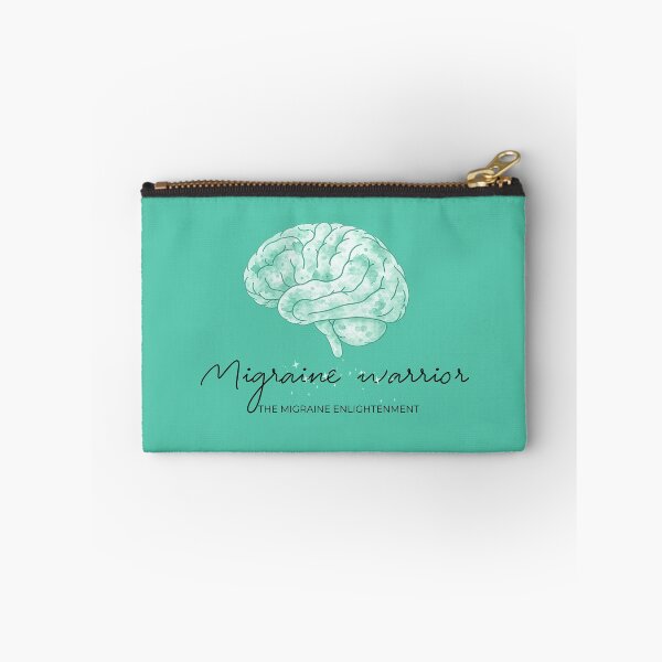 Item preview, Migraine Warrior (sage green brain art) designed and sold by The Migraine Enlightenment.