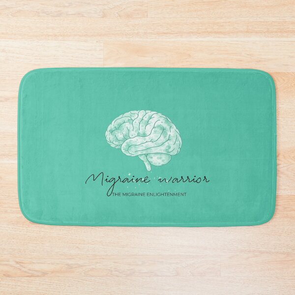 Item preview, Migraine Warrior (sage green brain art) designed and sold by The Migraine Enlightenment.