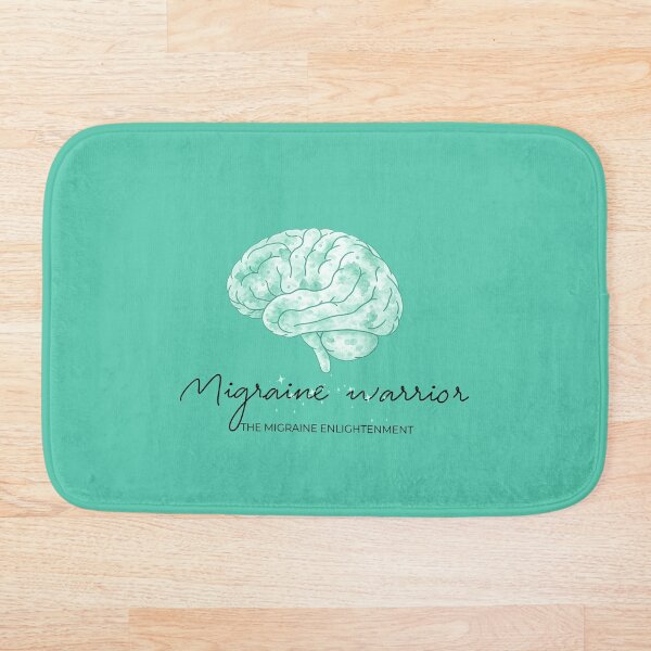 Item preview, Migraine Warrior (sage green brain art) designed and sold by The Migraine Enlightenment.