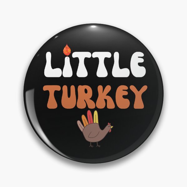 Item preview, Cute Little Turkey Kids Retro Thanksgiving Toddler designed and sold by mumchaosdesigns.