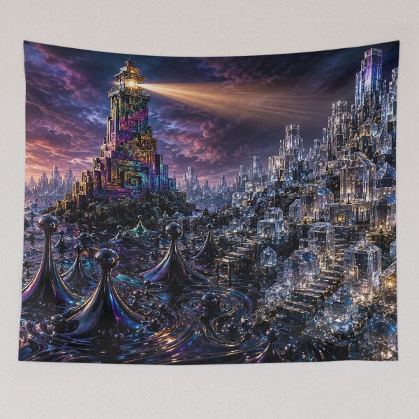 Item preview, Surreal Deco Lighthouse designed and sold by AbstractAnom.