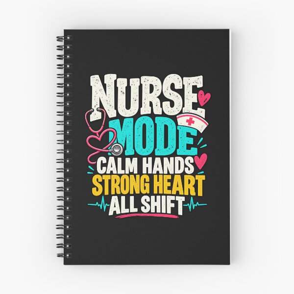 Item preview, Calm Hands Strong Heart Nurse Typography designed and sold by SophistiPrints.