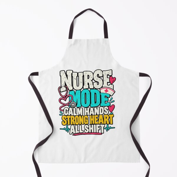 Item preview, Calm Hands Strong Heart Nurse Typography designed and sold by SophistiPrints.