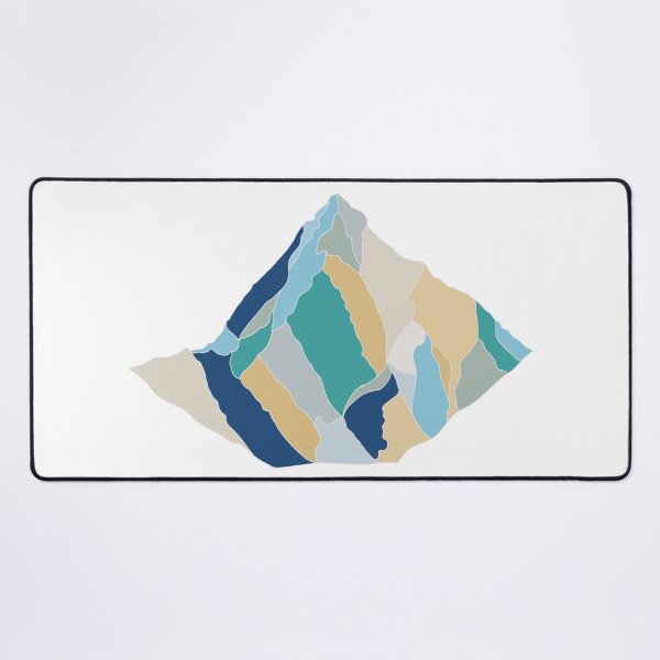 Item preview, Cold Light K2 - Geometric Alpine Peak Art designed and sold by iampaulmorris.