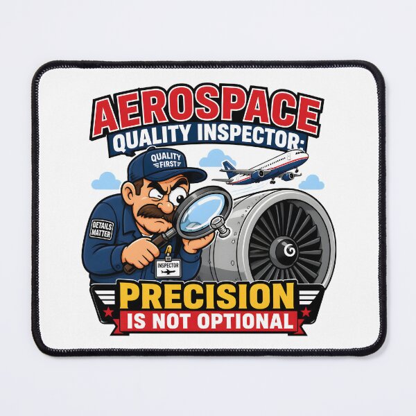 Item preview, Aerospace Quality Inspector Precision Is Not Optional Aviation Engineering Funny Gift designed and sold by CleverRaccoon.