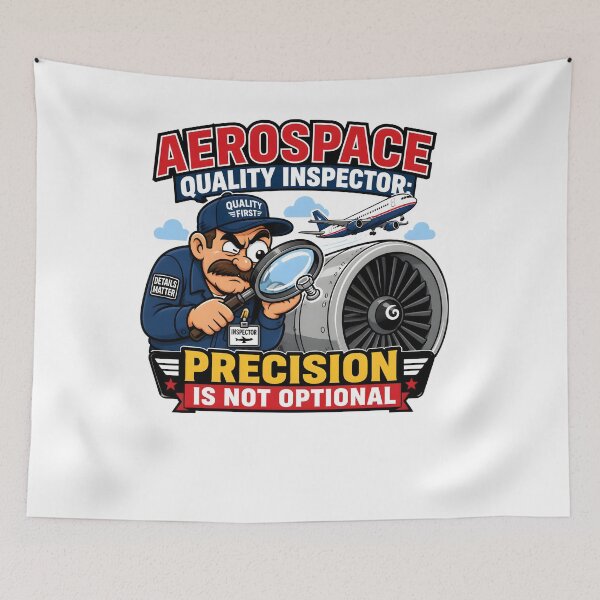 Item preview, Aerospace Quality Inspector Precision Is Not Optional Aviation Engineering Funny Gift designed and sold by CleverRaccoon.
