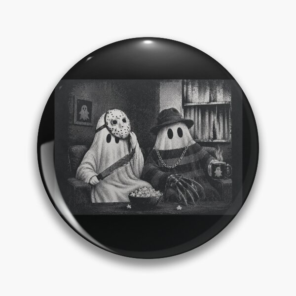 Item preview, Freddy Krueger Jason Voorhees, Cute Boo Vintage Horror Movie, Funny Horror Fan Gift designed and sold by CatiaStudioArt.