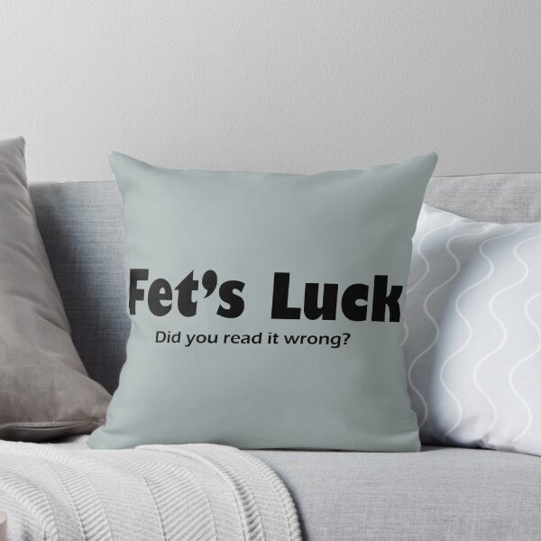 Item preview, Fet's Luck Wordplay Typography Design designed and sold by littlepiptales.