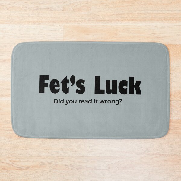 Item preview, Fet's Luck Wordplay Typography Design designed and sold by littlepiptales.