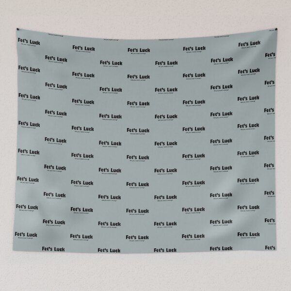 Item preview, Fet's Luck Wordplay Typography Design designed and sold by littlepiptales.