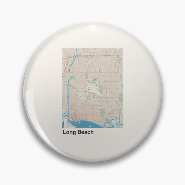 Item preview, Long Beach Minimalistic Map Art designed and sold by MapsNerd.