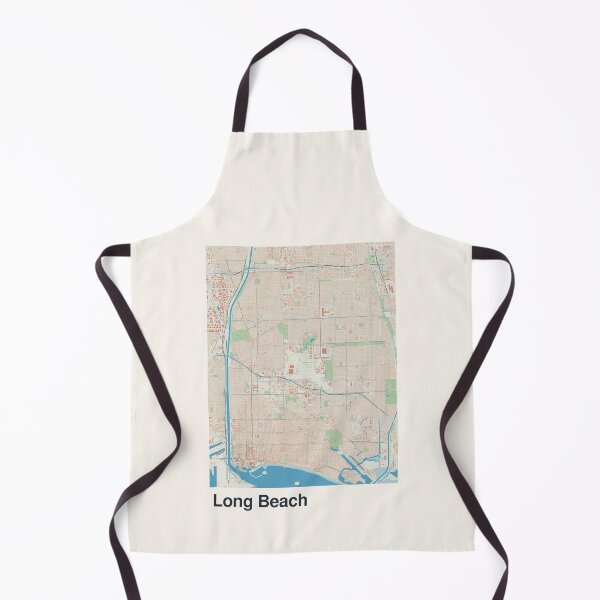 Item preview, Long Beach Minimalistic Map Art designed and sold by MapsNerd.